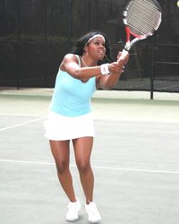 Чернокожая теннисистка проиграла свою щёлку 11 фото