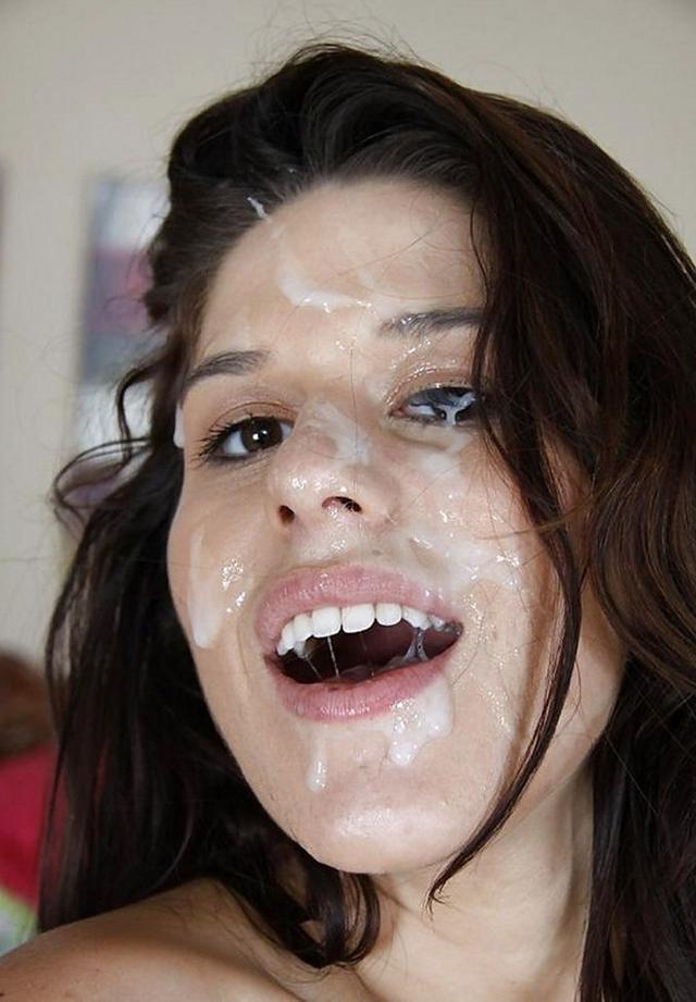 Порно фото сперма на лице