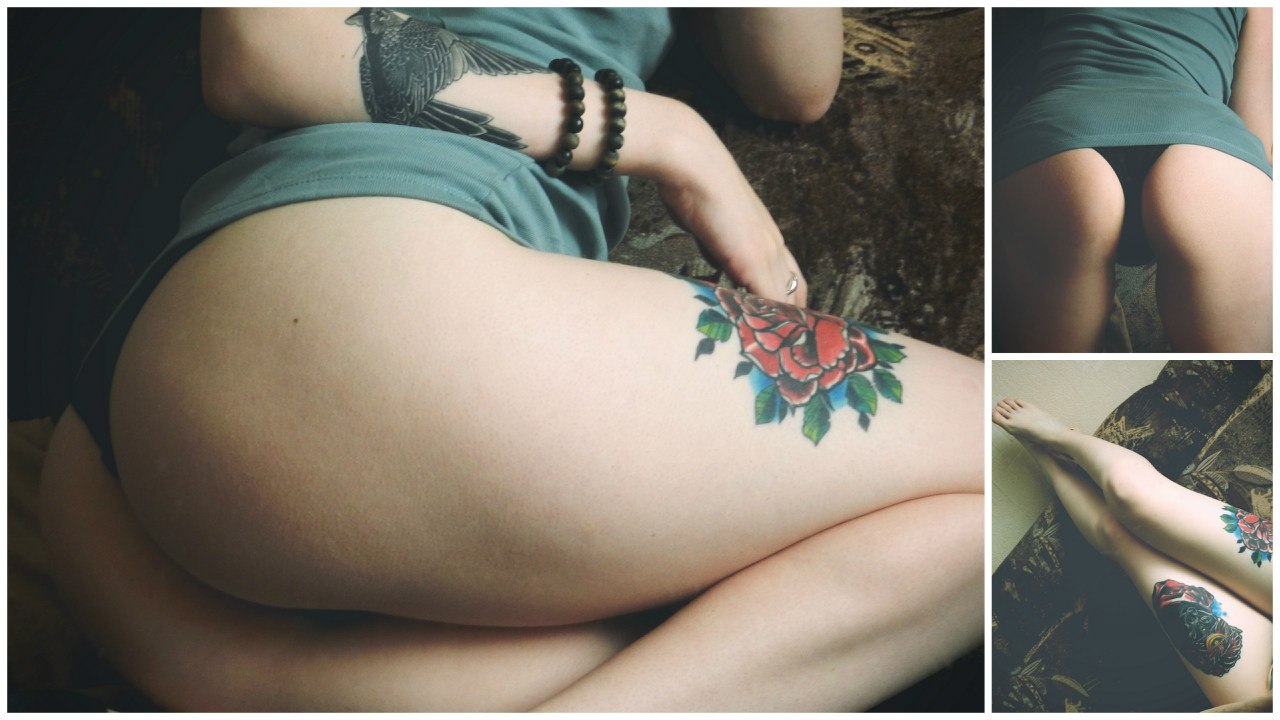 Подборка обнаженных телок с татуировками на теле 14 фото